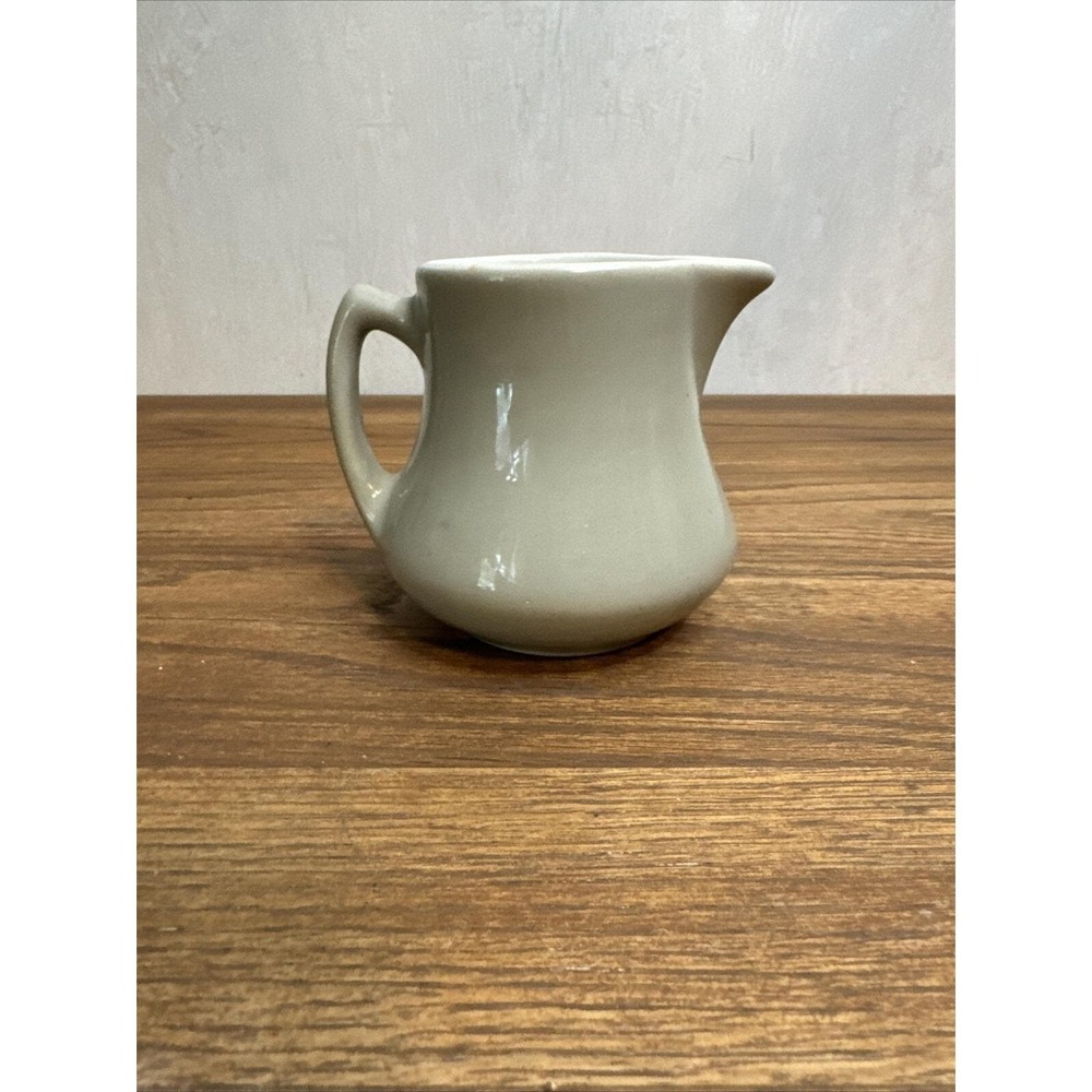 SHENANGO CHINA Inca Ware Creamer Syrup Pitcher Restaurant Ware Beige Vintage